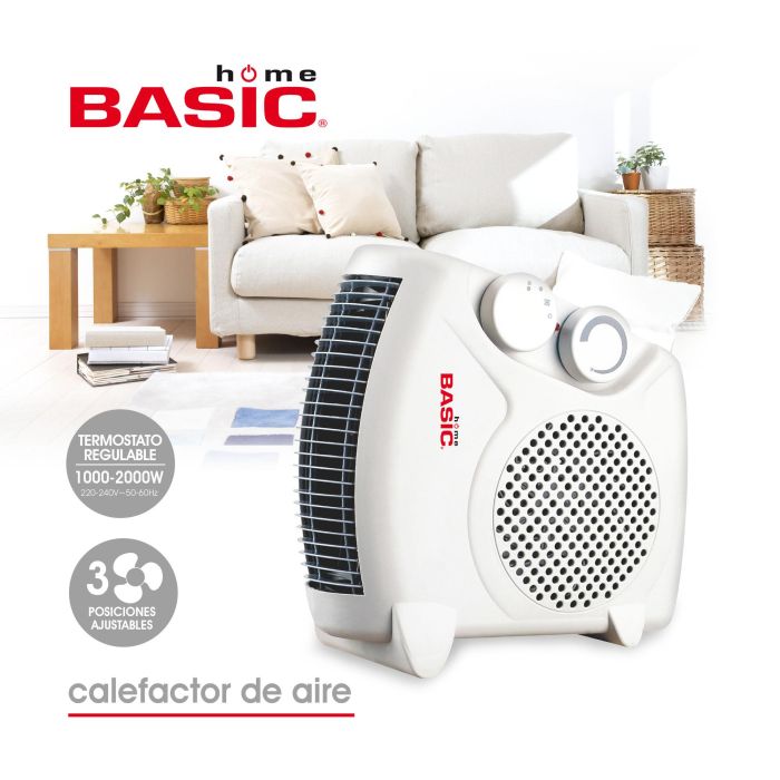 Calefactor de Aire Basic Home 1000-2000W 2 Posiciones (4 Unidades) 6 Calefactor de Aire Basic Home 1000-2000W 2 Posiciones (4 Unidades) 6