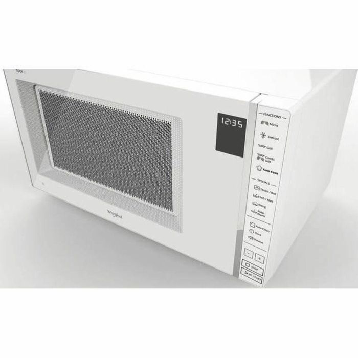 Whirlpool MWP304W Microondas Independiente con Grill, Vapor, 900W, Auto Cook, 30L, Blanco - COOK30 1 Whirlpool MWP304W Microondas Independiente con Grill, Vapor, 900W, Auto Cook, 30L, Blanco - COOK30 1