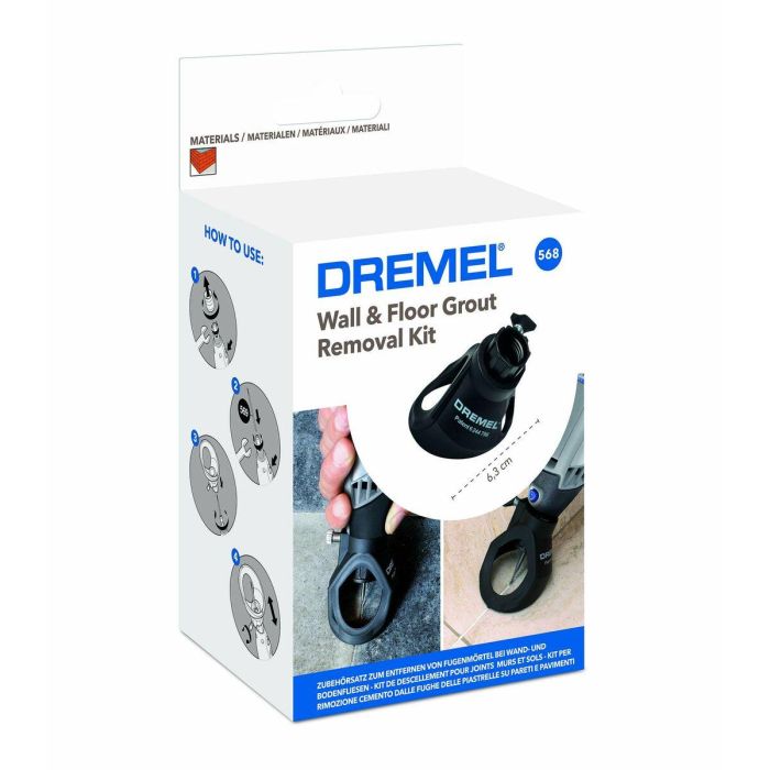 Dremel 568 Kit de Desconexión para Juntas de Pared y Loza, Reduce Riesgo de Rotura de Baldosas, Fácil Ajuste de Profundidad 6 Dremel 568 Kit de Desconexión para Juntas de Pared y Loza, Reduce Riesgo de Rotura de Baldosas, Fácil Ajuste de Profundidad 6