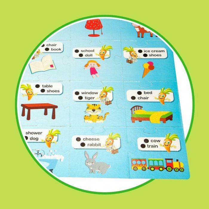 Lisciani Giochi Hablando Carotina - Happy English, Rompecabezas Interactivo de la Ciudad con Sonido y Luz para Aprender y Encontrar Objetos, +3 años 5