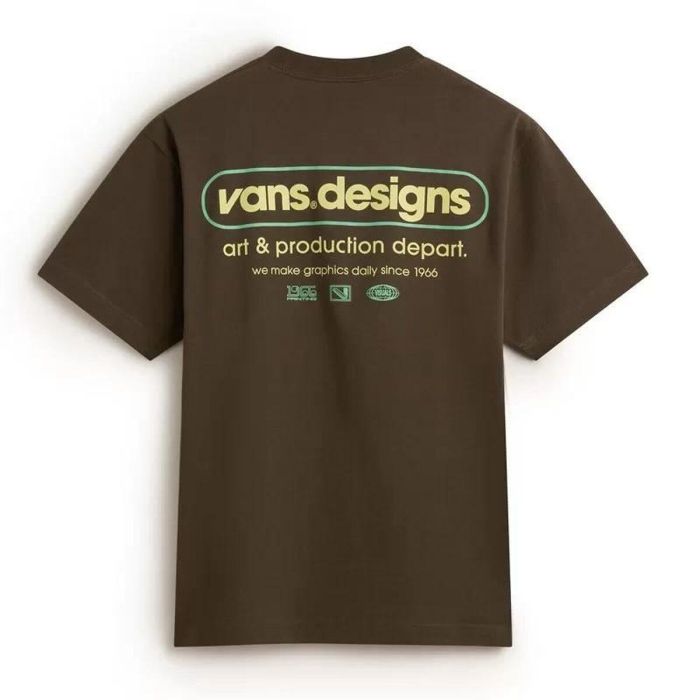 Camiseta de Manga Corta Hombre Vans Art Production Marrón 15-16 Años 1