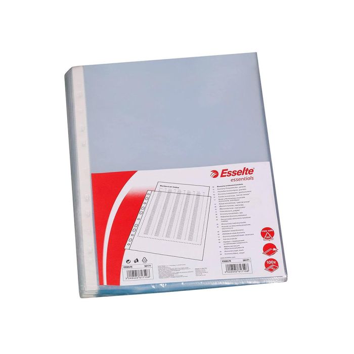 Esselte Funda Pp 16 Taladros Piel De Naranja 80 Micras Folio -100U- 1