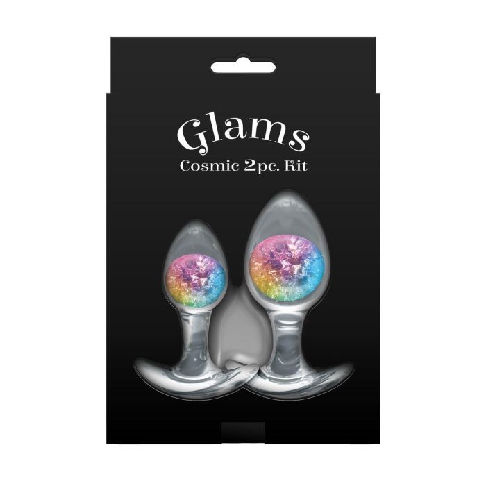 Plug Anal NS Novelties Glams Multicolor 2 Piezas (7 cm) (8 cm) 2 Plug Anal NS Novelties Glams Multicolor 2 Piezas (7 cm) (8 cm) 2
