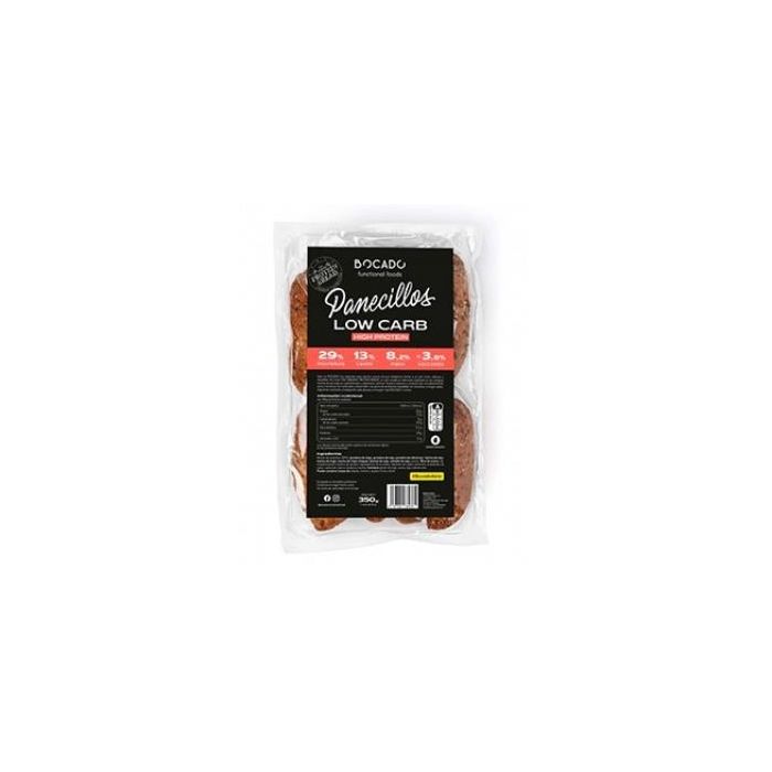 BOCADO Panecillos Low Carb High Protein 7 Uds. Veganos, ricos en fibra y proteína, fuente de omega 3