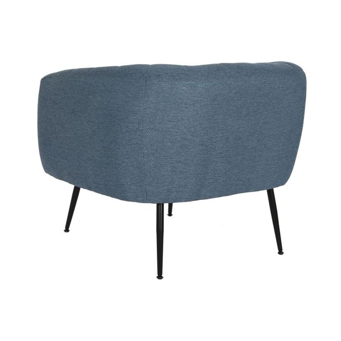 Sillón DKD Home Decor Azul Negro Dorado Espuma Madera Metal 81 x 75 x 73 cm 3 Sillón DKD Home Decor Azul Negro Dorado Espuma Madera Metal 81 x 75 x 73 cm 3