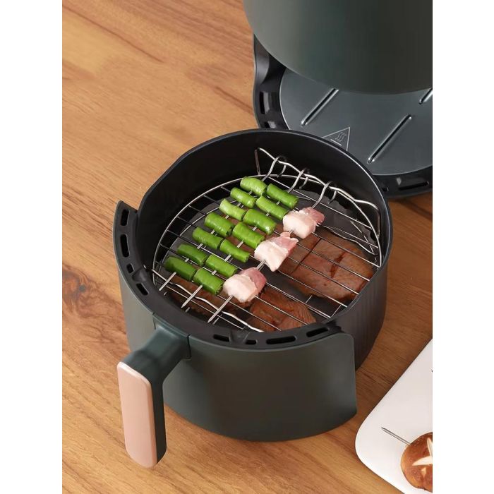 Quttin Rejilla Redonda para Airfryer con 3 Pinchos, 19.5x19.5x5 cm 8 Quttin Rejilla Redonda para Airfryer con 3 Pinchos, 19.5x19.5x5 cm 8