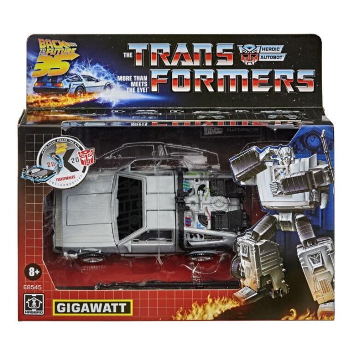 Figura Gigawatt Delorean Regreso al Futuro Transformers 14cm 2