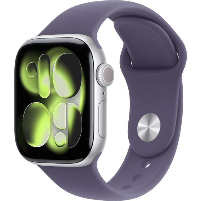Apple Watch S11 Aluminium 42mm Plata con Sport Band Nebelviolett M/L
