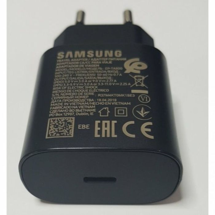 Cargador de Pared Samsung EP-TA800 Negro 25 W 5