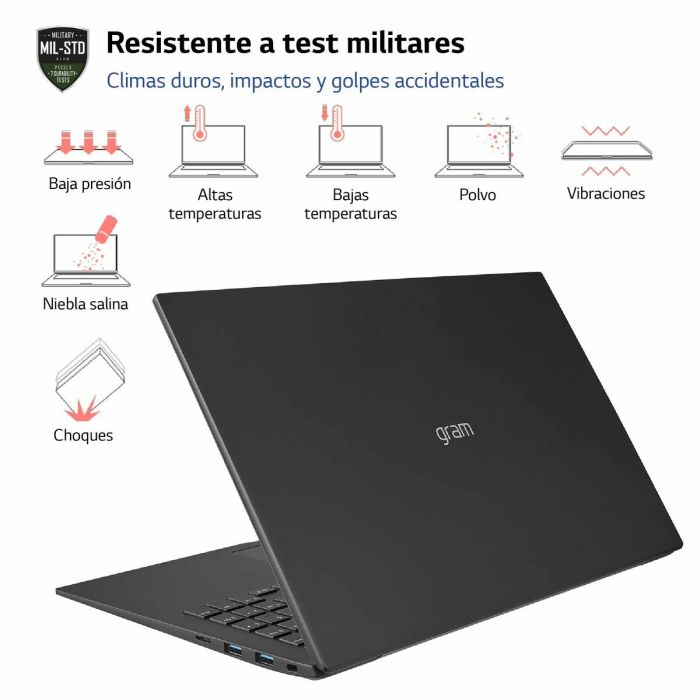 Notebook LG 14Z90R 1 TB SSD 32 GB RAM Intel Core i7-1360P Qwerty Español AZERTY 2
