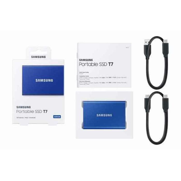 Disco Duro Externo Samsung Portable SSD T7 500 GB SSD Azul 6