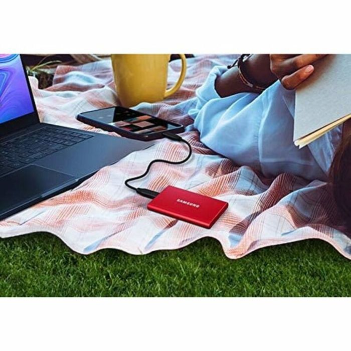 Disco Duro Externo Samsung Portable SSD T7 500 GB SSD Azul 5