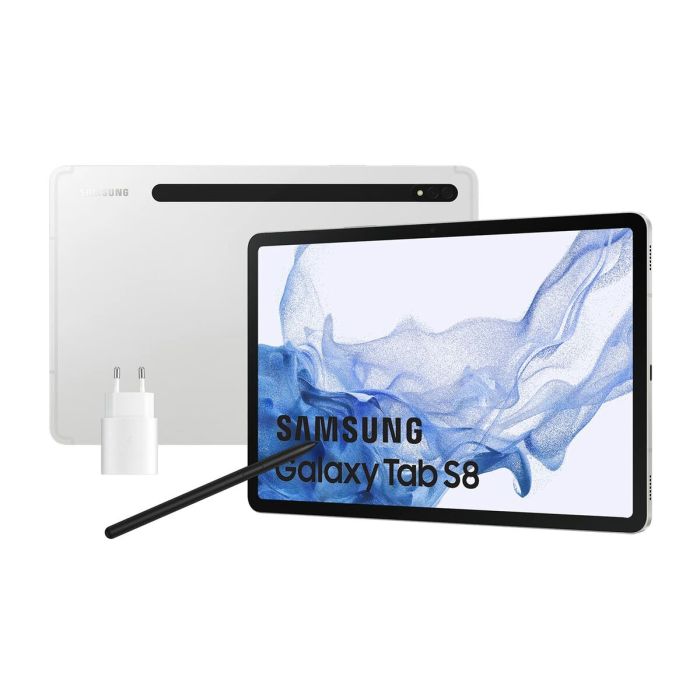 Tablet Samsung Galaxy Tab S8 Plateado 8 GB 256 GB 8 GB RAM Tablet Samsung Galaxy Tab S8 Plateado 8 GB 256 GB 8 GB RAM
