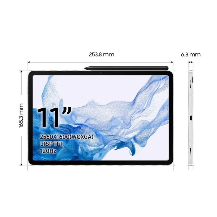 Tablet Samsung Galaxy Tab S8 Plateado 11" 1 Tablet Samsung Galaxy Tab S8 Plateado 11" 1