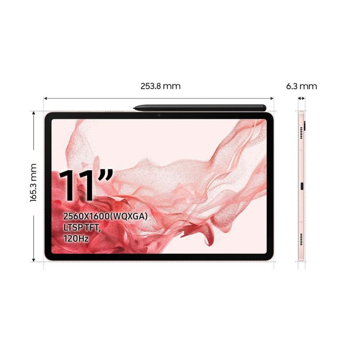 Tablet Samsung Galaxy Tab S8 Rosa 11" 1 Tablet Samsung Galaxy Tab S8 Rosa 11" 1