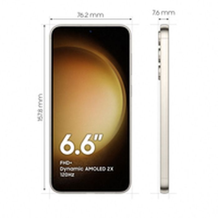 Smartphone Samsung SM-S916B 6,6" 512 GB 8 GB RAM Octa Core Qualcomm Snapdragon 8 Gen 2 Crema 9