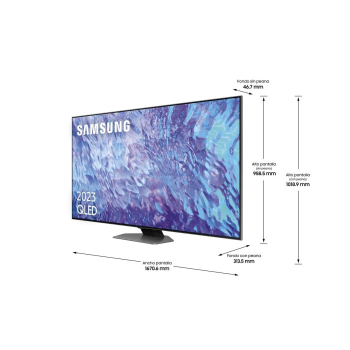 Smart TV Samsung TQ75Q80CAT 75" 4K Ultra HD HDR QLED AMD FreeSync 2
