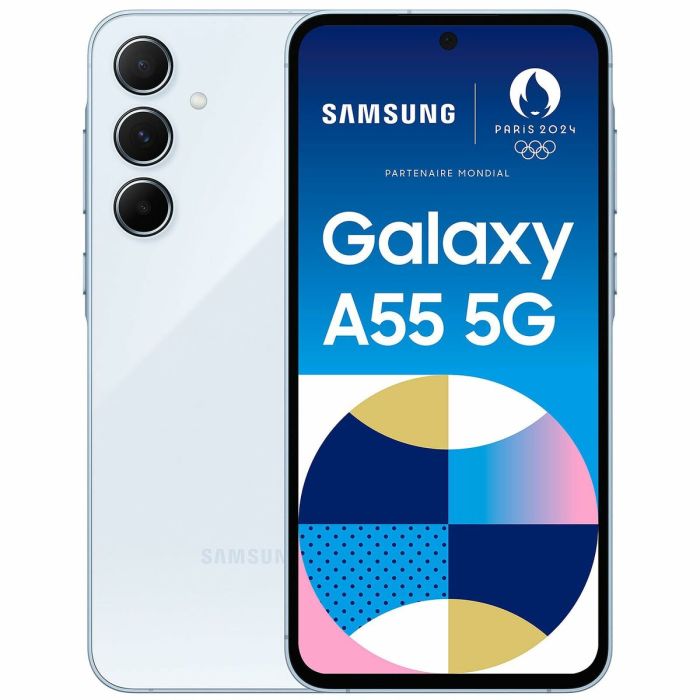 Smartphone Samsung Galaxy A55 8GB/ 256GB/ 6.6"/ 5G/ Azul Cielo