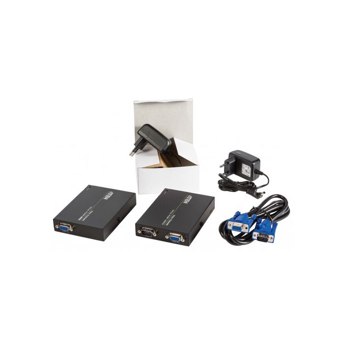 Aten VE150A extensor audio/video Transmisor y receptor de señales AV Negro 2