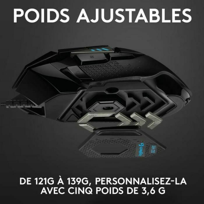 Ratón Logitech 910-005471 Negro 16000 dpi 25600 dpi 53 Ratón Logitech 910-005471 Negro 16000 dpi 25600 dpi 53