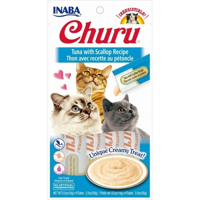 Snack para Gatos Inaba Churu Atún 4 x 14 g Snack para Gatos Inaba Churu Atún 4 x 14 g
