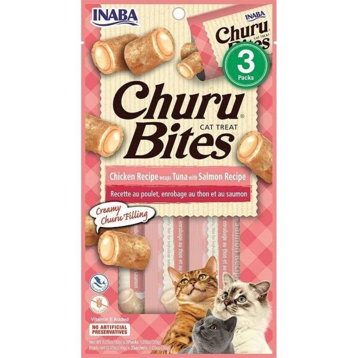 Churu Cat Bites Receta De Atun Con Salmon 1 Bolsa De 3 Stick Churu Cat Bites Receta De Atun Con Salmon 1 Bolsa De 3 Stick