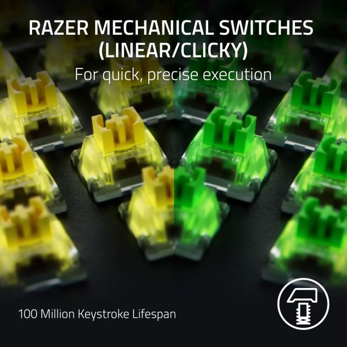 Teclado Razer RZ03-04680100-R3M1 Negro QWERTY Qwerty US 6