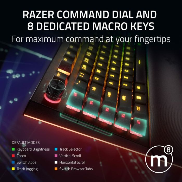 Teclado Razer RZ03-04680100-R3M1 Negro QWERTY Qwerty US 4