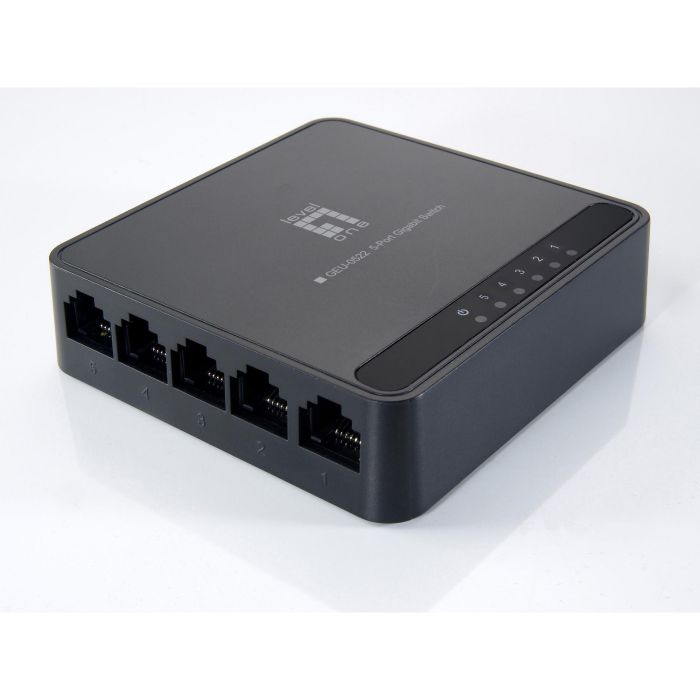 LevelOne GEU-0522 Switch de Red 5 Puertos Gigabit Ethernet Plástico GEU-0522 Negro Auto MDI/MDI-X 2
