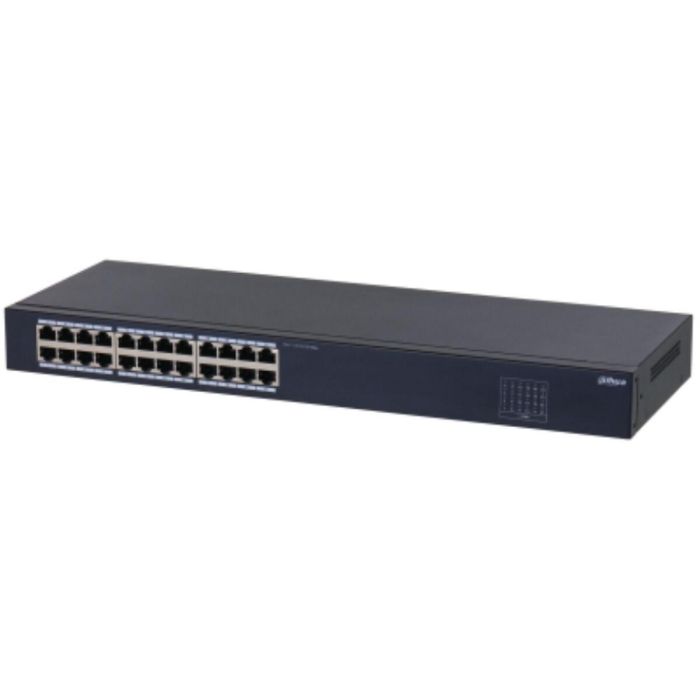Dahua SF1024 Switch L2 No Administrado 24 Puertos Fast Ethernet 10/100Mbps 4.8 Gbit/s Montaje en Rack Negro Sin Ventilador