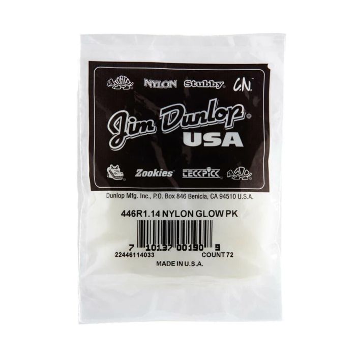 Pack 72 Púas Nylon Glow Standard - 1,14 Mm 3 Pack 72 Púas Nylon Glow Standard - 1,14 Mm 3