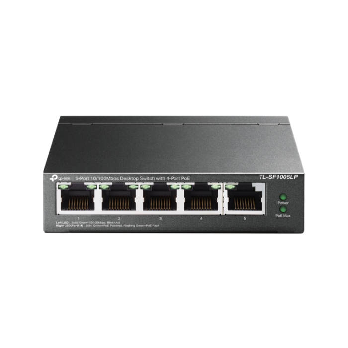 Tp-link Switch TL-SF1005LP 5 Puertos 10/100 Mbps con 4 Puertos PoE hasta 41W