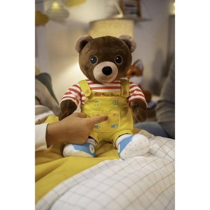 Gipsy Toys GIP3268060563041 Peluche Musical Parlante Osito Pardo Cuentacuentos 28 cm Marrón Amarillo Rojo 2