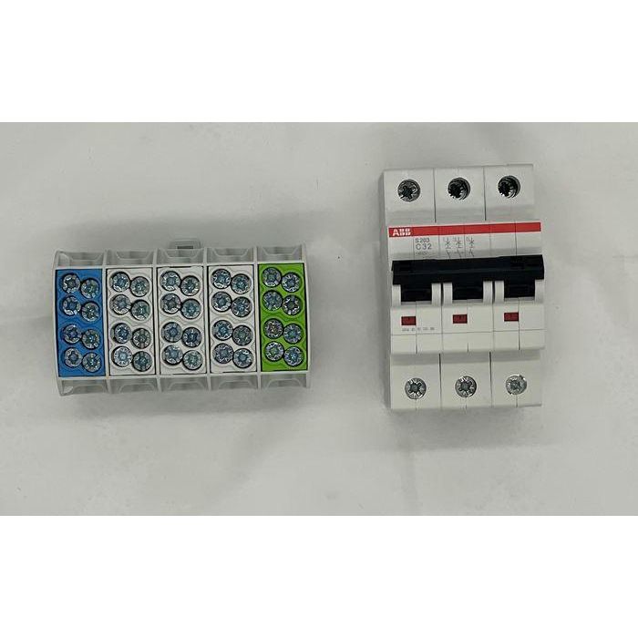 Charge Amps Kit de Instalación para Charge Amps Dawn con Bloque de Terminales y MCB