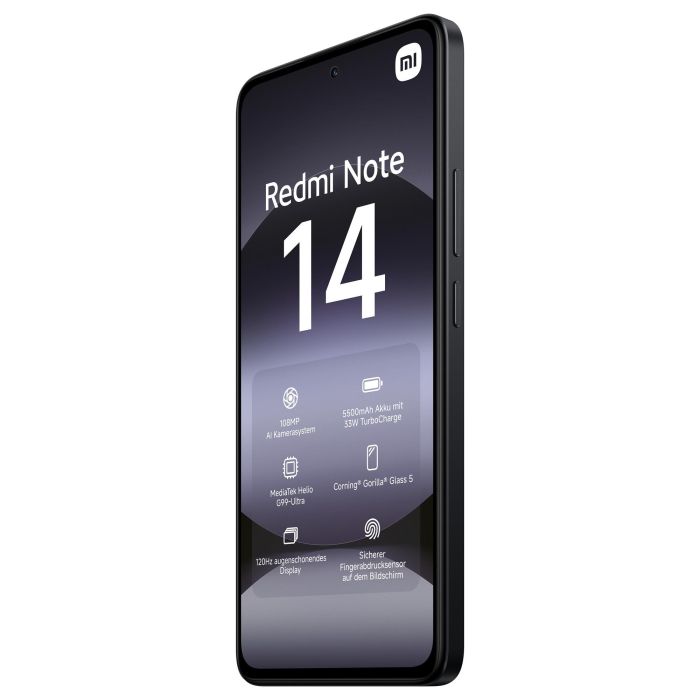 Xiaomi Redmi Note 14 4G Dual Sim 6GB RAM 128GB Midnight Black Smartphone 3