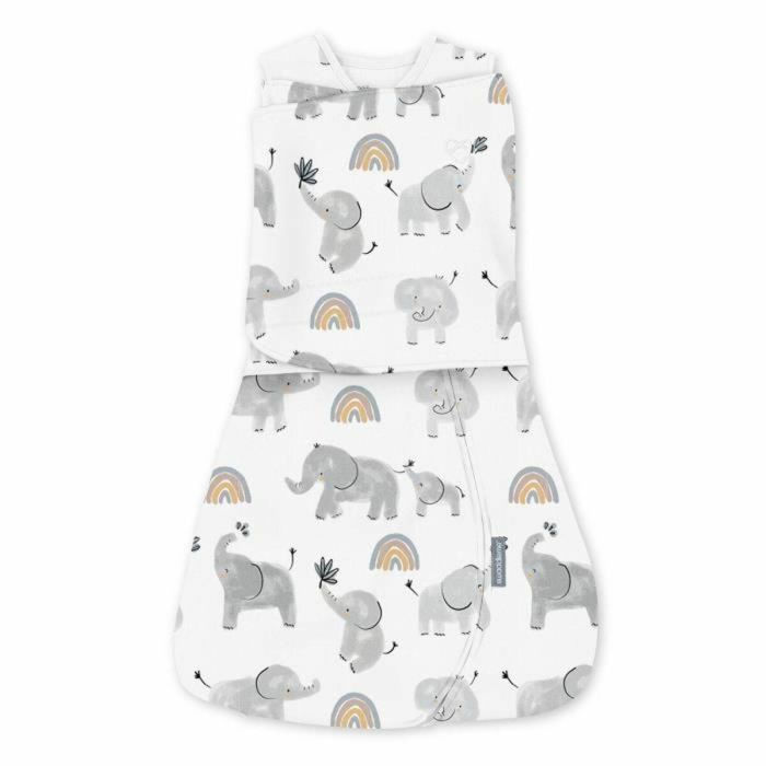 Ingenuity ING0074451999183 Saco de dormir Bebé Elefante Entretiempo TOG 1 Ajustable 3-6 meses Oeko-Tex