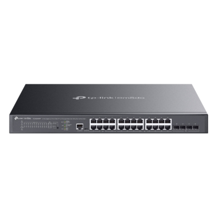 TP-Link Omada SG3428XMPP switch Gestionado L2+ Gigabit Ethernet (10/100/1000) Energía sobre Ethernet (PoE) 1U Negro TP-Link Omada SG3428XMPP switch Gestionado L2+ Gigabit Ethernet (10/100/1000) Energía sobre Ethernet (PoE) 1U Negro