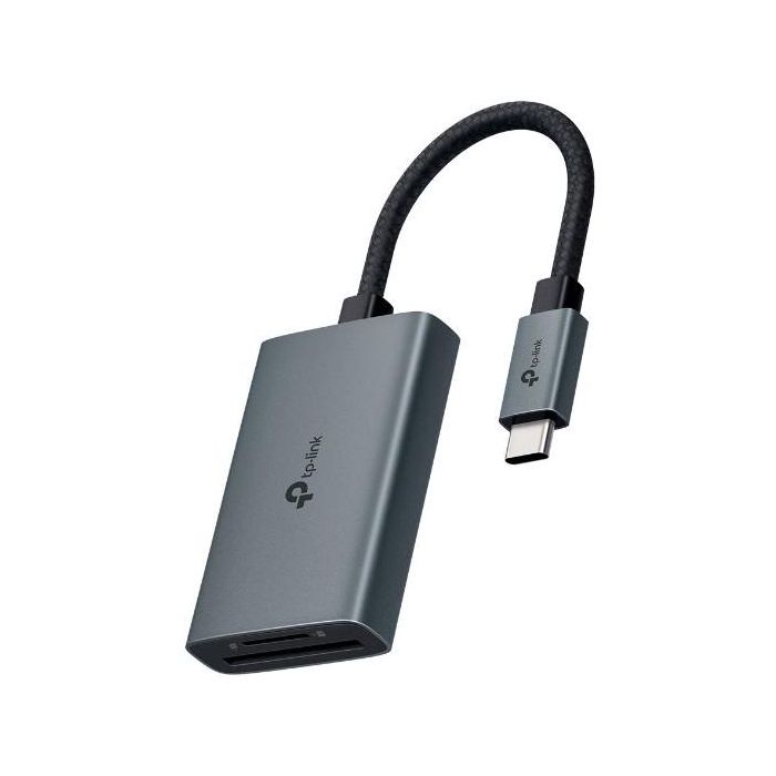 TP-Link UA440C Adaptador Hub USB-C a SD y MicroSD, Lector de Tarjetas, USB 3.2 Gen 1, Aluminio Gris