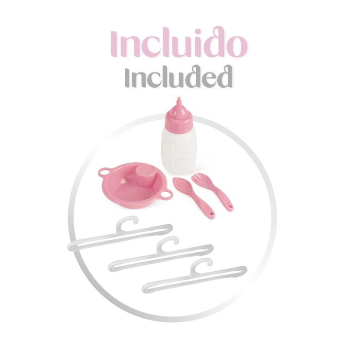 Decuevas Armario Cambiador Plegable Sohphie con Accesorios para Muñecas hasta 42 cm - Edad +3 años, de Metal, Plástico y Poliéster 3 Decuevas Armario Cambiador Plegable Sohphie con Accesorios para Muñecas hasta 42 cm - Edad +3 años, de Metal, Plástico y Poliéster 3