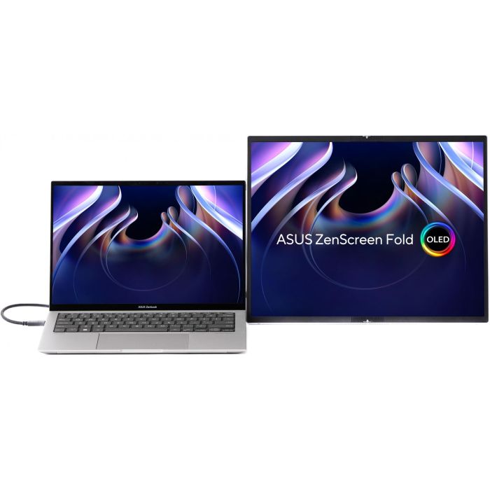 ASUS MQ17QH Monitor ZenScreen Fold 17.3" OLED Quad HD (2560x1920) 4:3 Plata 4