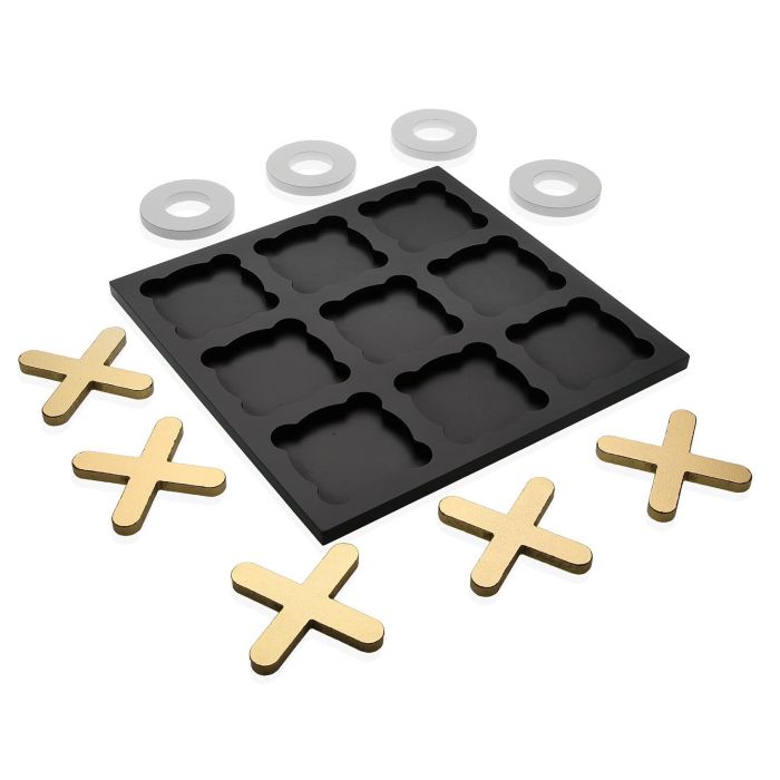 Versa Juego Tres en Raya de Madera, Diseño Nórdico, Tablero de 29.7x29.7 cm, Espesor 1.2 cm (4 Unidades) 1 Versa Juego Tres en Raya de Madera, Diseño Nórdico, Tablero de 29.7x29.7 cm, Espesor 1.2 cm (4 Unidades) 1