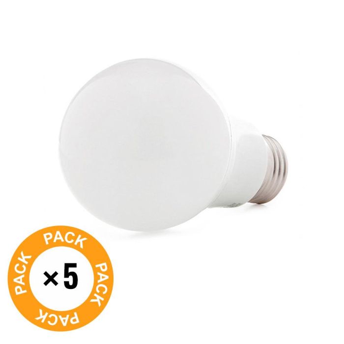 Pack 5 Bombillas LED E27 9W 810Lm 6000ºK 40.000H [HO-ED-B3-E27-9W-CW-PK5-AP] 1