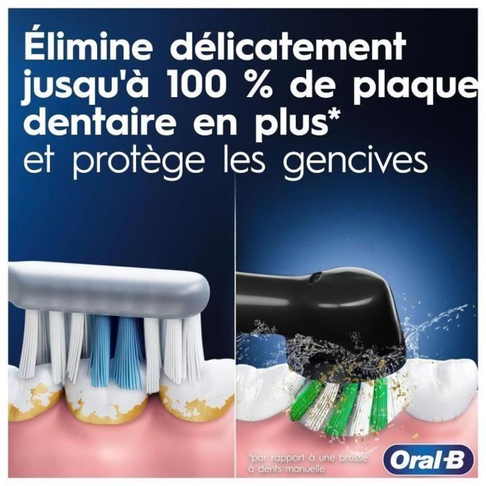 Cepillo de Dientes Eléctrico Oral-B Pro 3 3900 Negro (2 Unidades) 5 Cepillo de Dientes Eléctrico Oral-B Pro 3 3900 Negro (2 Unidades) 5