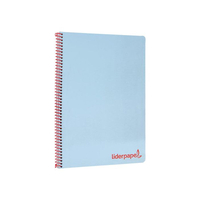 Cuaderno Espiral Liderpapel A4 Wonder Tapa Plastico 80H 90 gr Cuadro 4 mm Con Margen Color Azul 5 unidades 2