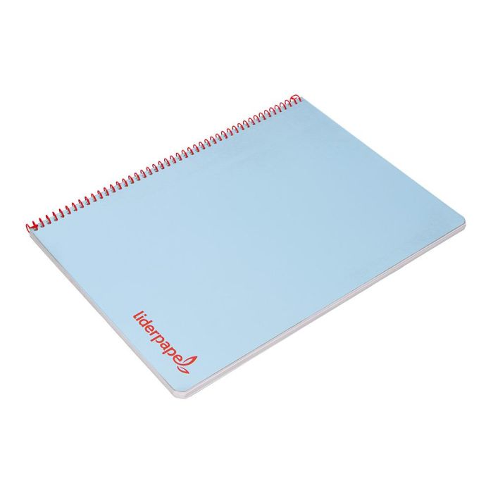 Cuaderno Espiral Liderpapel A4 Wonder Tapa Plastico 80H 90 gr Cuadro 4 mm Con Margen Color Azul 5 unidades 3