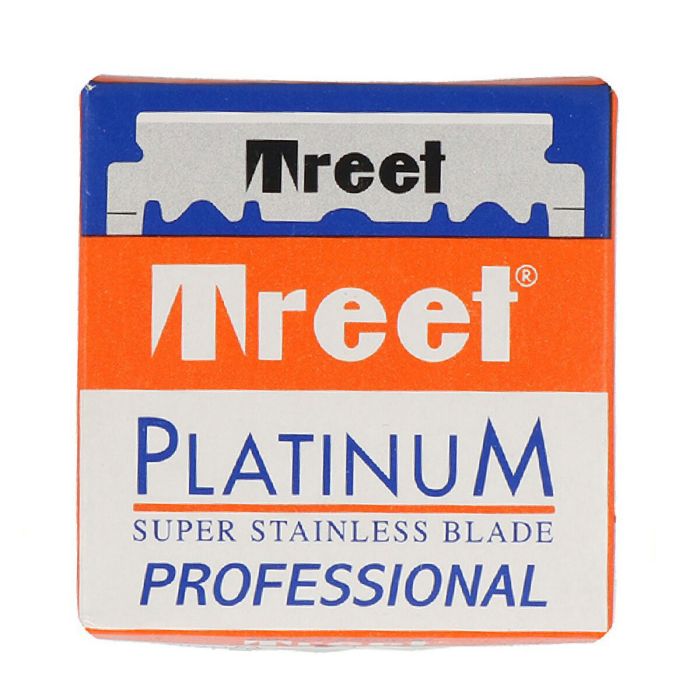 Treet Cuchillas Platinum Super Stainless 100Pcs Un Solo Borde