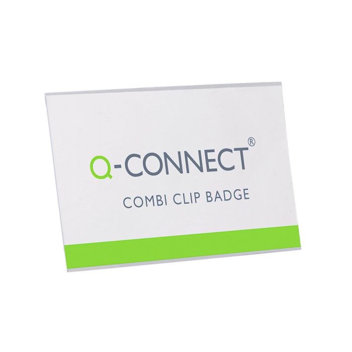 Identificador Con Pinza E Imperdible Q-Connect Kf01567 54x90 mm 50 unidades 2