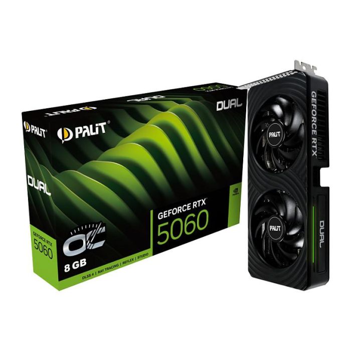Palit RTX 5060 Dual OC Tarjeta Gráfica 8GB GDDR7 PCI Express 5.0 2