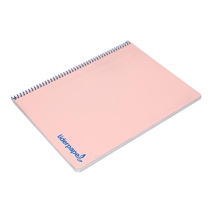 Cuaderno Espiral Liderpapel A4 Wonder Tapa Plastico 80H 90 gr Cuadro 4 mm Con Margen Color Rosa 5 unidades 2