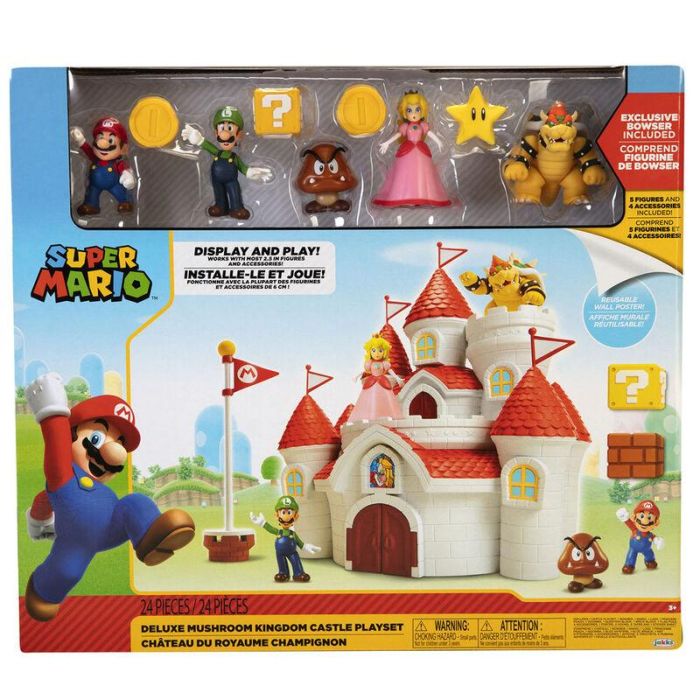 Playset Castillo Deluxe Reino Champiñon Super Mario Bros 0 Playset Castillo Deluxe Reino Champiñon Super Mario Bros 0